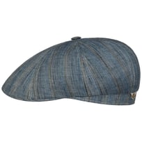 Tesrick Stripe Linen Flat Cap by Stetson - 123,95 &euro;