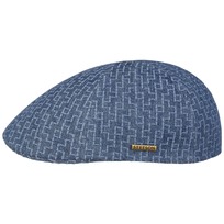 Texas Embroidered Denim Flat Cap by Stetson - 1069,00 kr