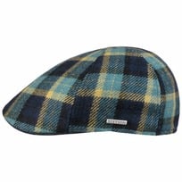 Texas Genola Wool Check Flat Cap by Stetson - 779,00 kr
