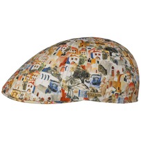 Texas Village Print Flat Cap by Stetson - 849,00 kr
