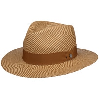Twotone Stripes Traveller Panama Hat by Lierys - 155,95 &euro;