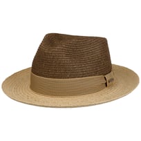 Twotone Toyo Fedora Raffiahatt by Stetson - 959,00 kr