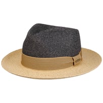 Twotone Toyo Fedora Raffiahatt by Stetson - 959,00 kr