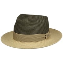 Twotone Toyo Fedora Raffiahatt by Stetson - 959,00 kr