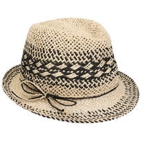 Twotone Vented Trilby Straw Hat by Loevenich - 42,95 &euro;