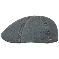 Washed Denim Flat Cap by Stetson - 849,00 kr