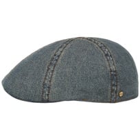 Washed Denim Flat Cap by Stetson - 849,00 kr