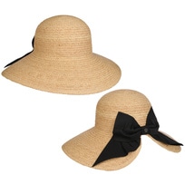 Wide Brim Raffia Hat with Loop by Loevenich - 72,95 &euro;