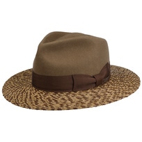 Wool Crown Hat with Straw Brim by Stetson - 123,95 &euro;