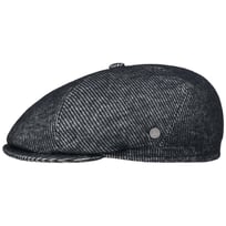 Wool Stripe Flat Cap med Kasjmir by Lierys - 969,00 kr
