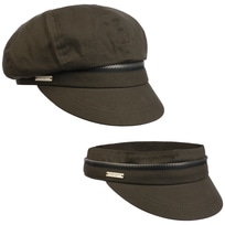 Zip Cotton Newsboy Cap by Seeberger - 40,95 &euro;