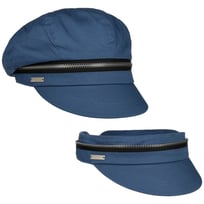 Zip Cotton Newsboy Cap by Seeberger - 469,00 kr