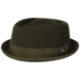 Diamond Crown Pork Pie Hat by Lierys olive