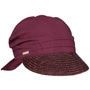 Ansali Straw Visor Cap by Seeberger plum