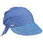 Ansali Straw Visor Cap by Seeberger blue
