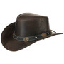 Elreno Leather Hat by Scippis brown