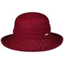 Dilara Straw Hat by Seeberger dark red