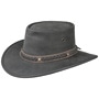 Squashy Bronco Leather Hat by BARMAH black