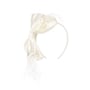 Uni Satin Fascinator by McBURN cream white