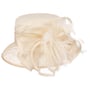 Myra Sinamay Occasion Hat by McBURN cream white