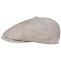 Brooklin Linen Flat Cap by Stetson beige