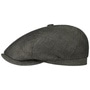 Brooklin Linen Flat Cap by Stetson anthracite