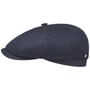 Hatteras Cashmere Silk Flat Cap by Stetson navy