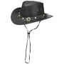 Concho Leather Hat by Scippis black