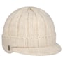 Matobo Knit Beanie Hat with Peak by McBURN cream white