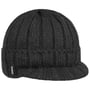 Matobo Knit Beanie Hat with Peak by McBURN black