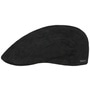 Madison Leather Flat Cap by Stetson black