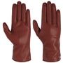 Leather Gloves with Wool Lining by Roeckl red