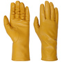 Leather Gloves with Wool Lining by Roeckl mustard