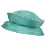 Sisal Collapsible Hat by Seeberger turquoise