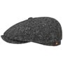 Hatteras Herringbone Flat Cap by Stetson black