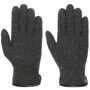 Milled Wool Gloves with Leather by Roeckl anthracite