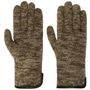 Milled Wool Gloves with Leather by Roeckl beige-mottled