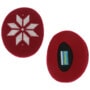 Kids Snowflake Earbags red