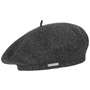 Virgin Wool Beret for Women by Seeberger anthracite