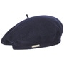 Virgin Wool Beret for Women by Seeberger navy
