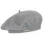 Virgin Wool Beret for Women by Seeberger light grey