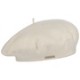 Virgin Wool Beret for Women by Seeberger cream white