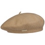 Virgin Wool Beret for Women by Seeberger camel