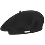 Virgin Wool Beret for Women by Seeberger black