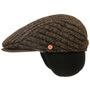 Matteo Earflaps Flat Cap by Mayser brown
