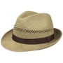 Classic Straw Trilby Hat by Lipodo nature