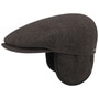 Kent Wool Earflaps Flat Cap by Stetson brown