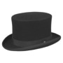 Wool Felt Top Hat by Lierys black