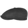 Hatteras Goat Suede Flat Cap by Stetson black