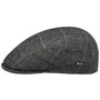 Flat Cap with Checked Pattern by Lipodo anthracite